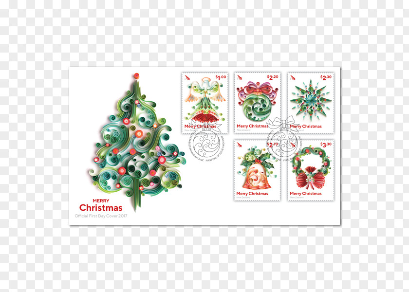 Christmas Tree Ornament Floral Design PNG