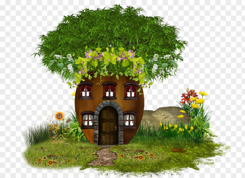 Love Tree House Clip Art PNG
