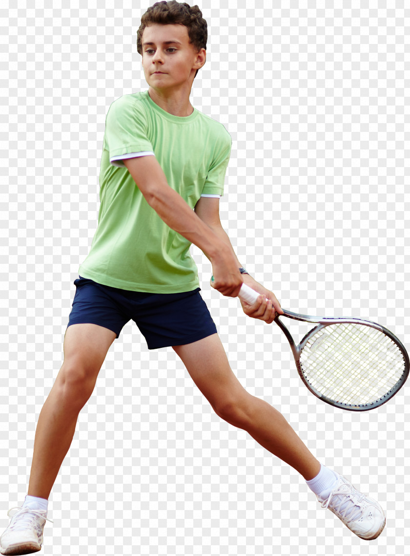 Tennis Player Boy Image Centre Racket Ball PNG