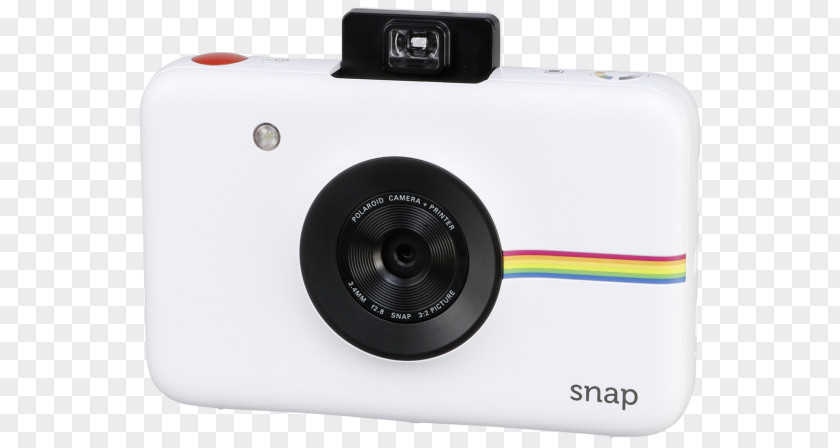 1080pWhite Instant CameraCamera Photographic Film Polaroid Snap Touch 13.0 MP Compact Digital Camera PNG