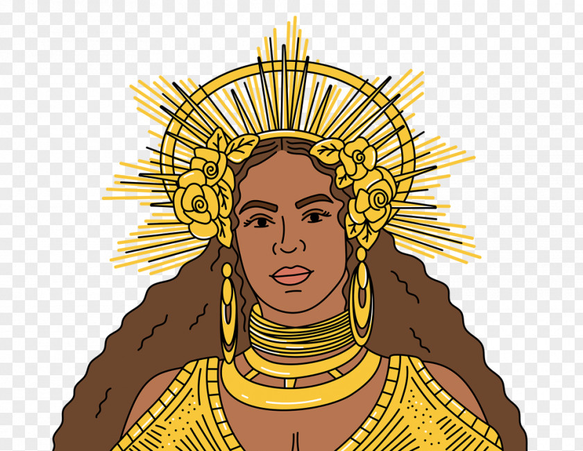 Beyonce Illustration Image Animated Cartoon Drawing PNG