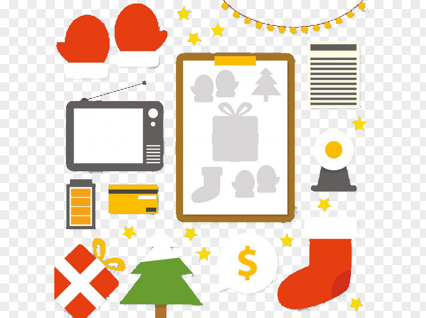 Christmas Family Flat Design PNG