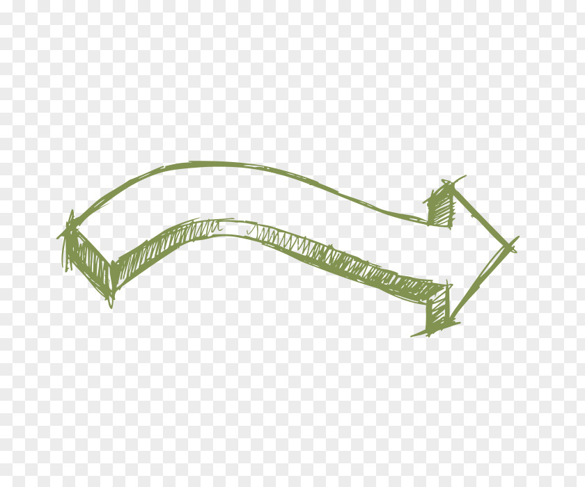 Curved Arrow Brush Drawing PNG