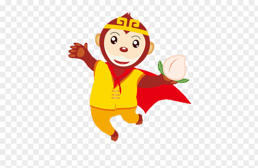 The Festive Cartoon Monkey On Calendar Sun Wukong Chinese New Year Zodiac Lunar Illustration PNG
