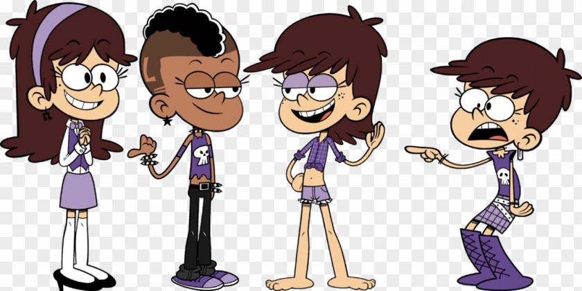 The Loud House Lincoln Luna Lisa Lori Luan PNG