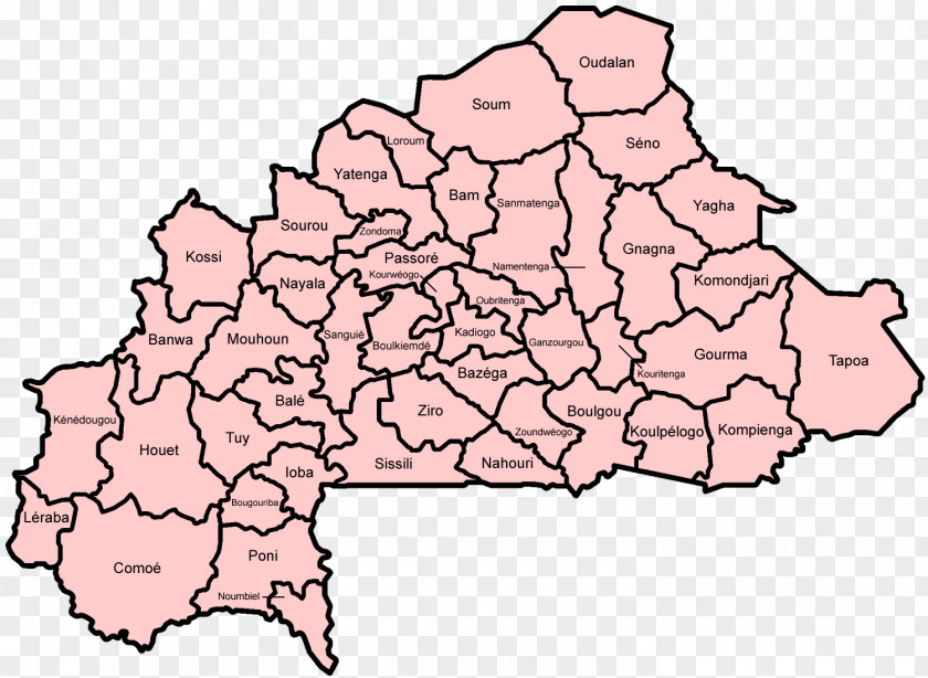 Province Republic Of Upper Volta Burkina Faso Ouagadougou Subdivisions Tougan PNG