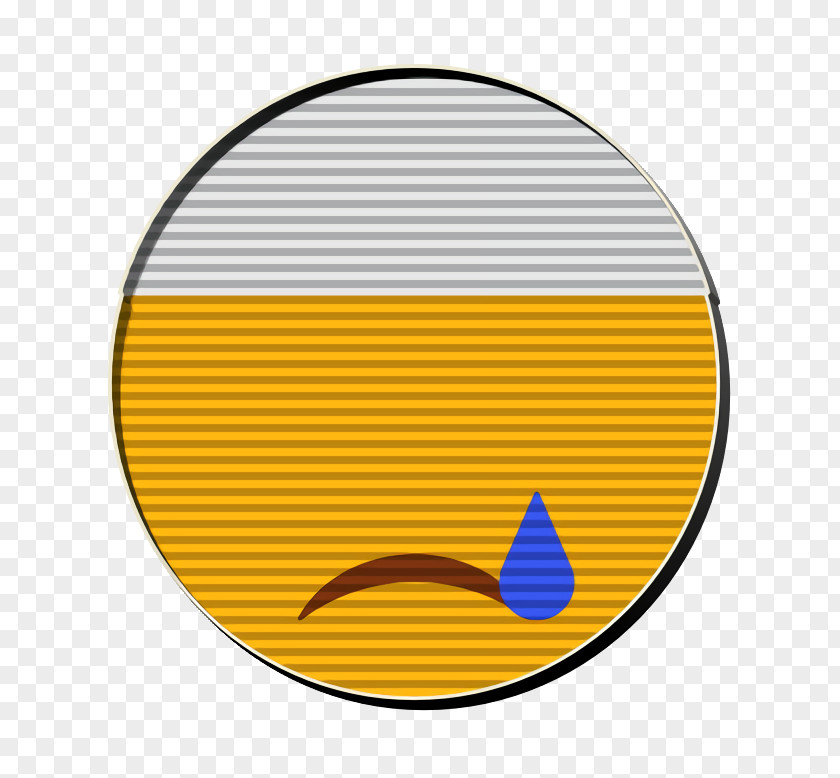 Smile Orange Crying Face Icon Emoji PNG
