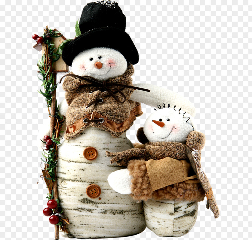 Two Cute Snowman Christmas Wallpaper PNG
