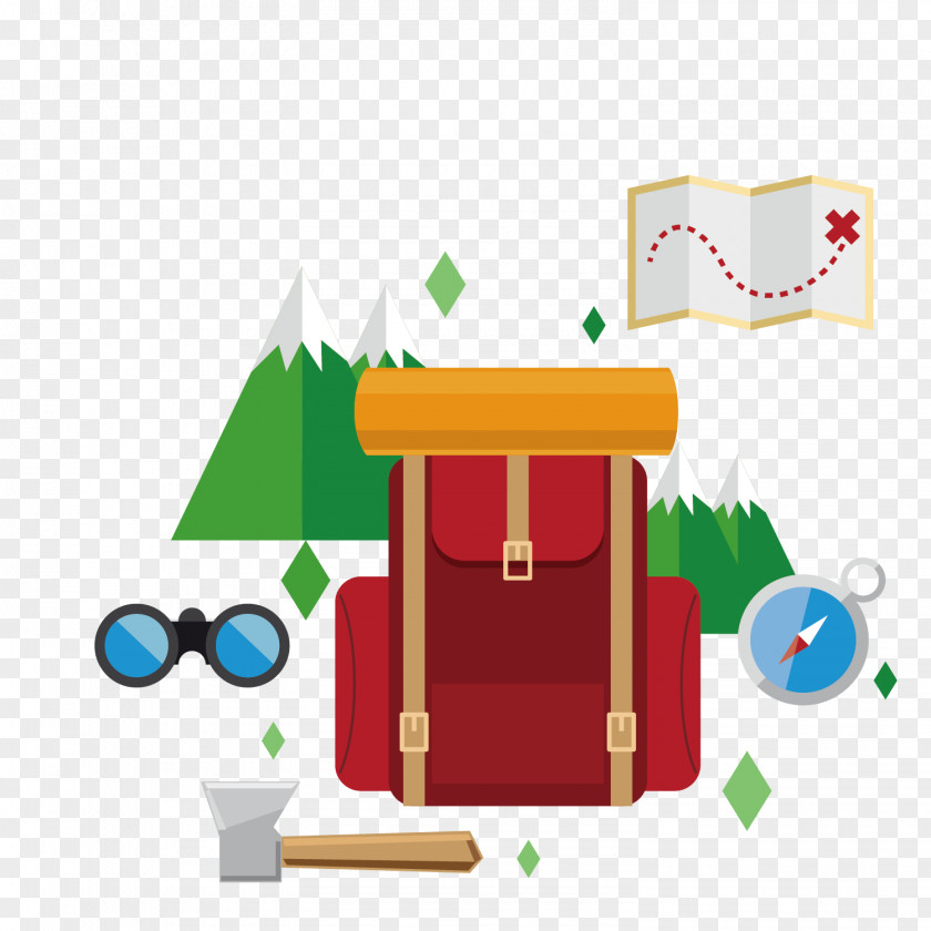 Vector Pattern Material Around The Play Backpack Clip Art PNG