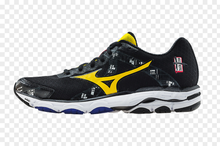 Waves Yellow Mizuno Corporation Sneakers Shoe Running Footwear PNG