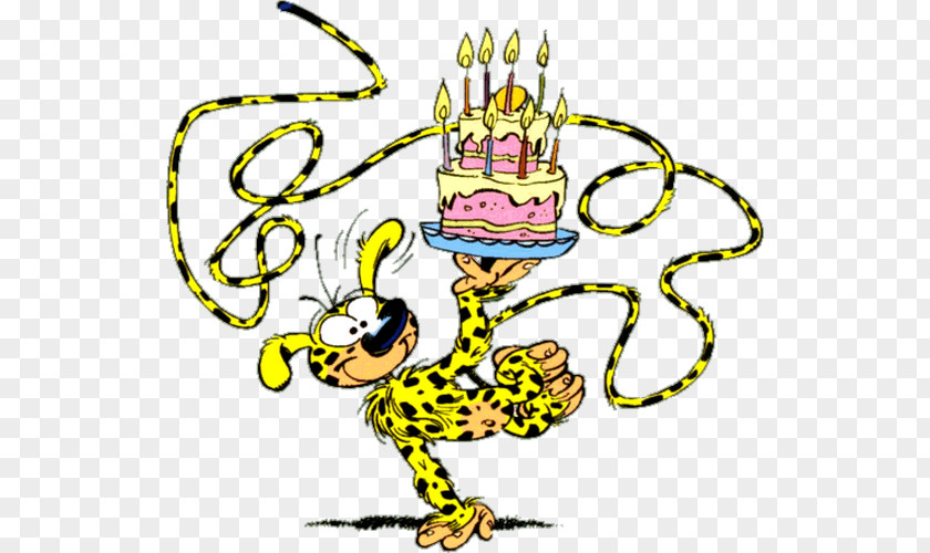 Birthday Cake Marsupilami Happy To You Party PNG