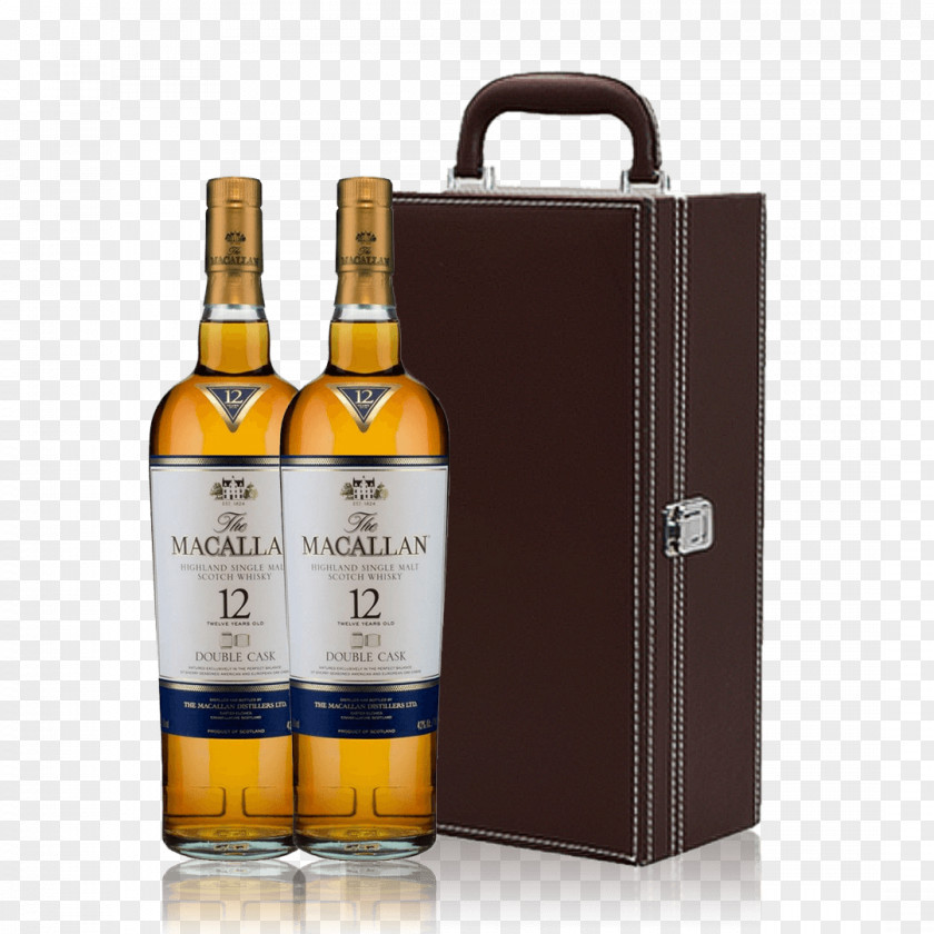 Gift Box Knot Whiskey The Macallan Distillery Single Malt Scotch Whisky PNG