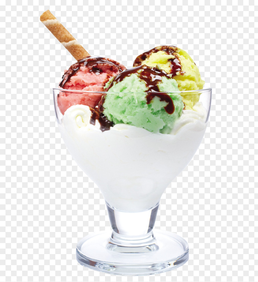 Hand-painted Cartoon Creative Ice Cream Food Image,Dessert Cone Chocolate PNG