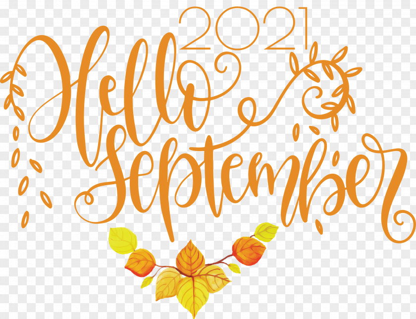 Hello September September PNG