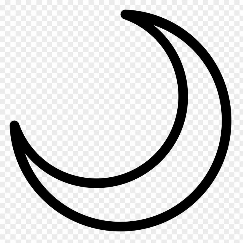 Moon Crescent Lunar Phase Symbol PNG