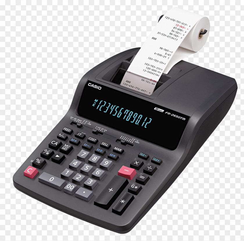 Desktop Printing Calculator Casio Graphic Calculators Printer Digitron PNG