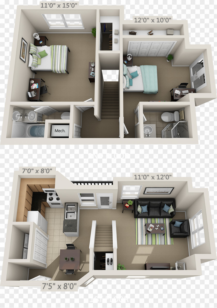 House Floor Plan College Park Apartments Bedroom PNG