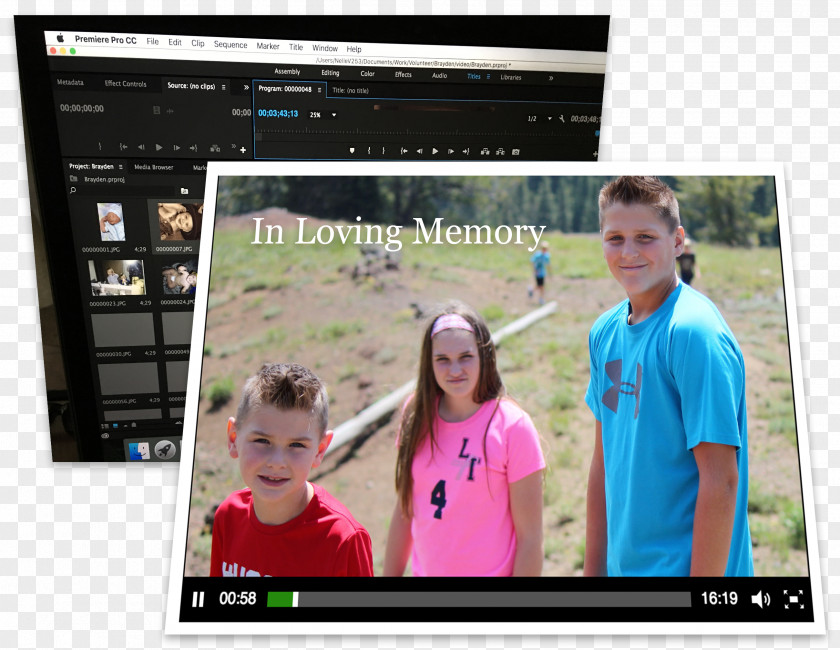 In Loving Memory Video Display Device Multimedia Advertising Computer Monitors PNG