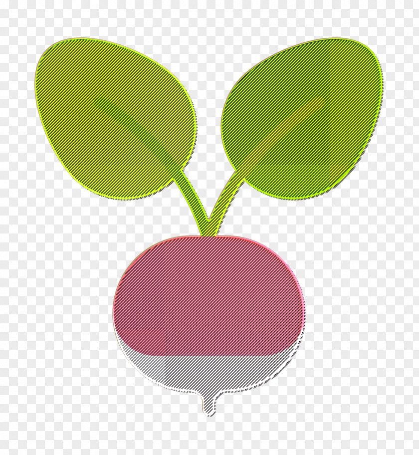 Radish Icon Vegan Fruits And Vegetables PNG