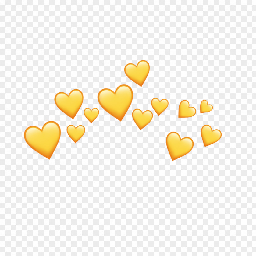 Yellow Aesthetic Emoji PicsArt Photo Studio Heart Transparency Image PNG
