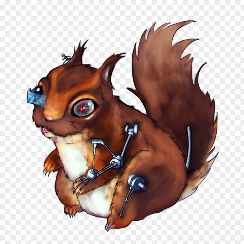 Chasing Squirrels Chipmunk Squirrel Cyborg Science Fiction Frankenstein PNG