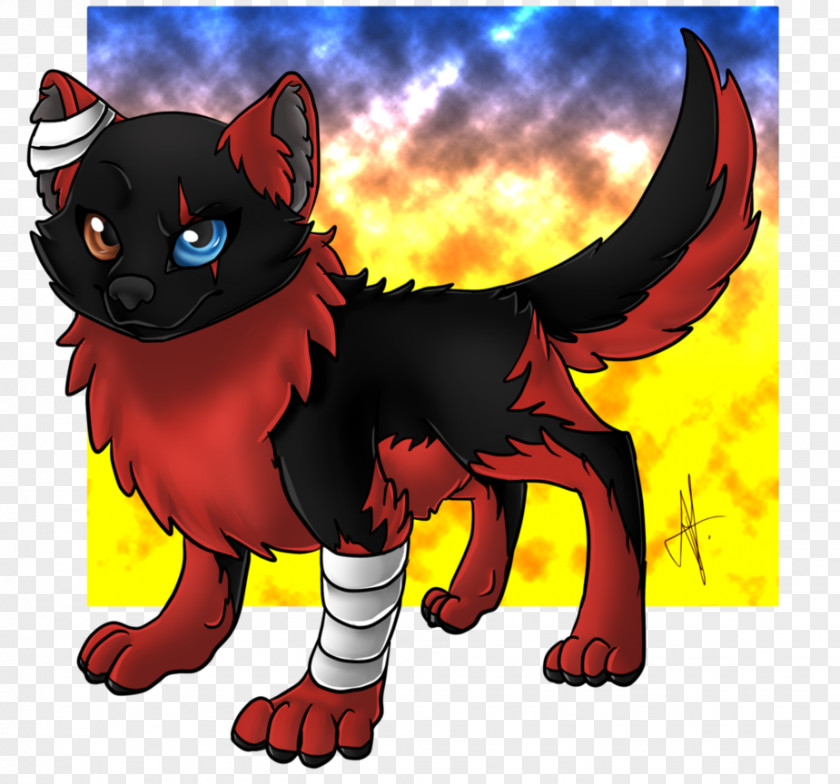 Dragon Flame Whiskers Cat Demon Dog PNG