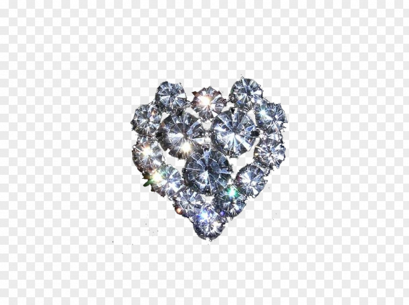 Heart Shaped Diamond Designer PNG