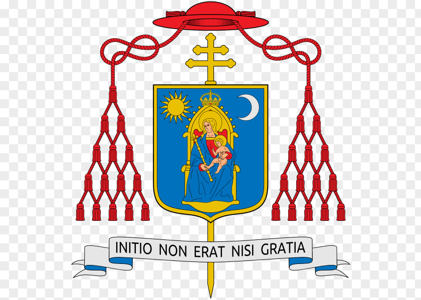 Terccedilo Ribbon Coat Of Arms Cardinal Crest Santi Pietro E Paolo A Via Ostiense Bishop PNG