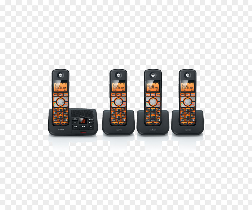 Answering Machine Digital Enhanced Cordless Telecommunications Telephone Motorola L701 Handset PNG