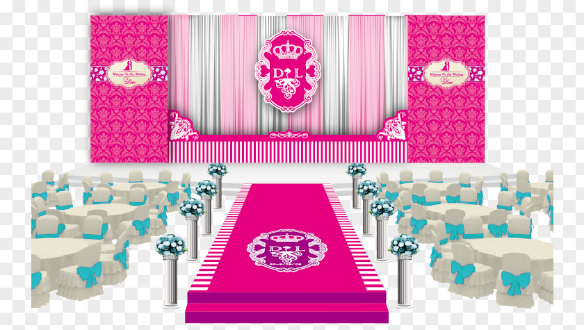 Creative Wedding Stage Clip Art PNG