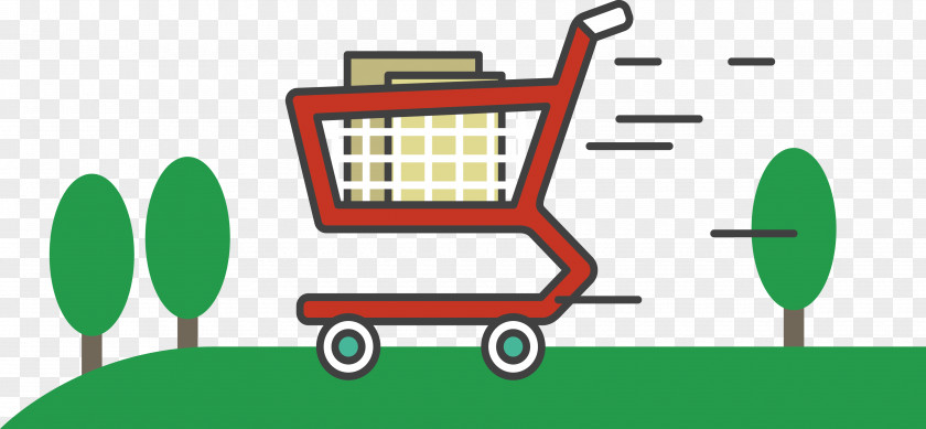 Green Shopping Cart E-commerce Online Clip Art PNG