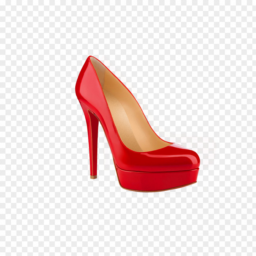 Painted Red High Heels High-heeled Footwear Shoe Sandal PNG