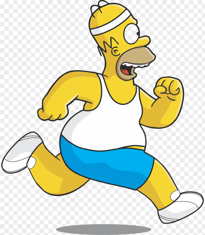 Running Homer Simpson The Simpsons: Tapped Out Bart Marge Lisa PNG