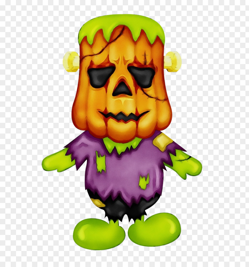Cartoon Monster Mash Halloween Background PNG
