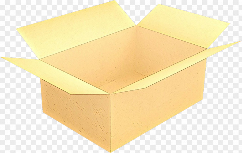 Construction Paper Box Yellow Shipping Carton Clip Art PNG