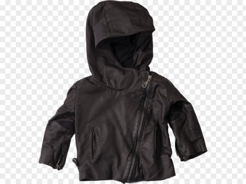 Jacket With Hood Hoodie Leather M Bluza PNG