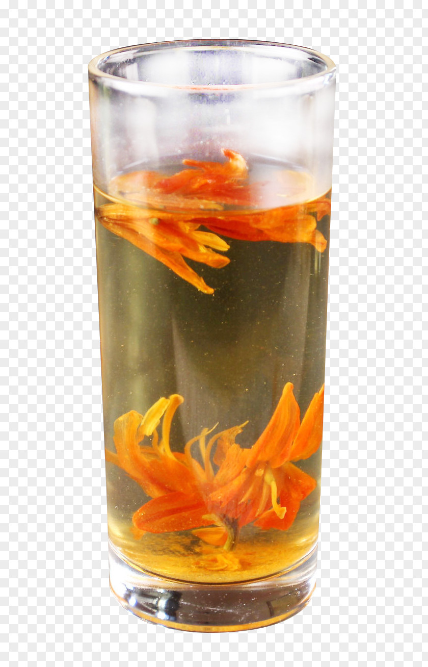 Lily Tea Drink Flowering Old Fashioned PNG