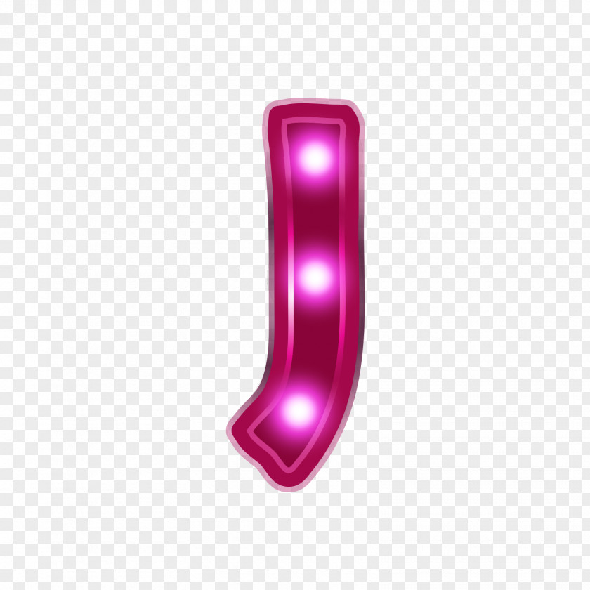 Red Neon Alphabet J Letter Lighting PNG