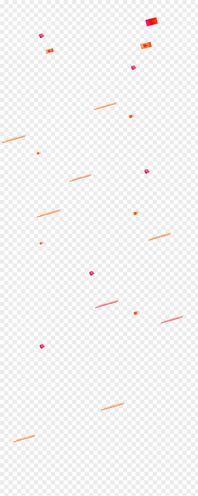 Red Simple Lines Envelopes Floating Material Angle Area Pattern PNG
