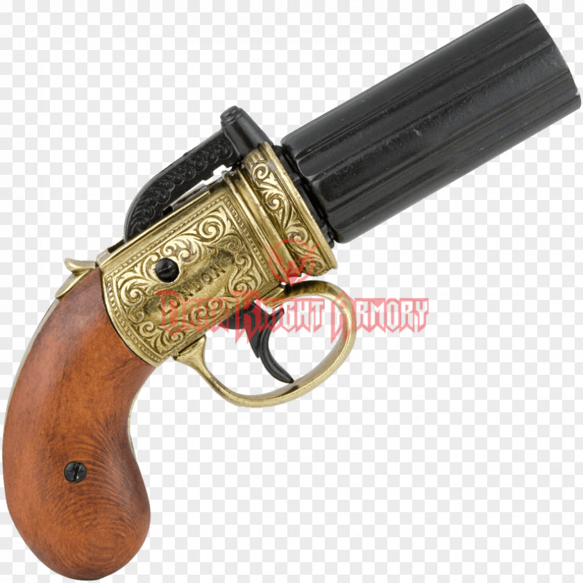 Revolver Firearm Pepper-box Pistol Trigger PNG