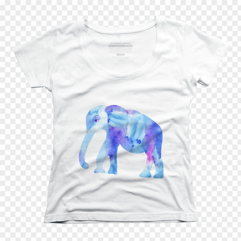 Watercolor Elephant T-shirt Clothing Design By Humans Sleeve PNG