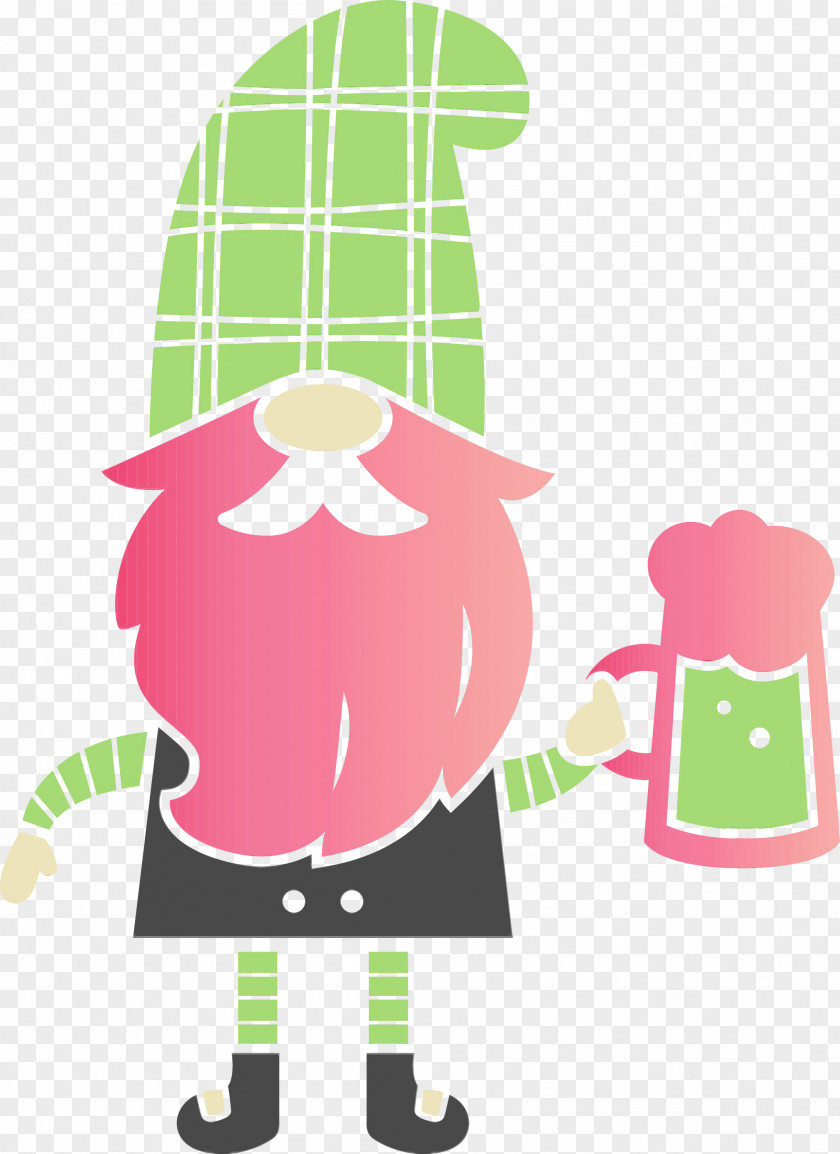 Sticker Character Green Meter Pattern PNG