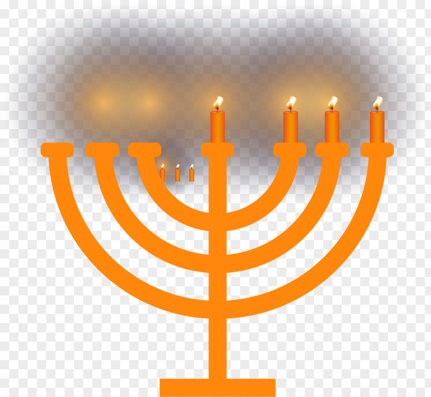 Twisted Candlelight Menorah Hanukkah Candle Clip Art PNG