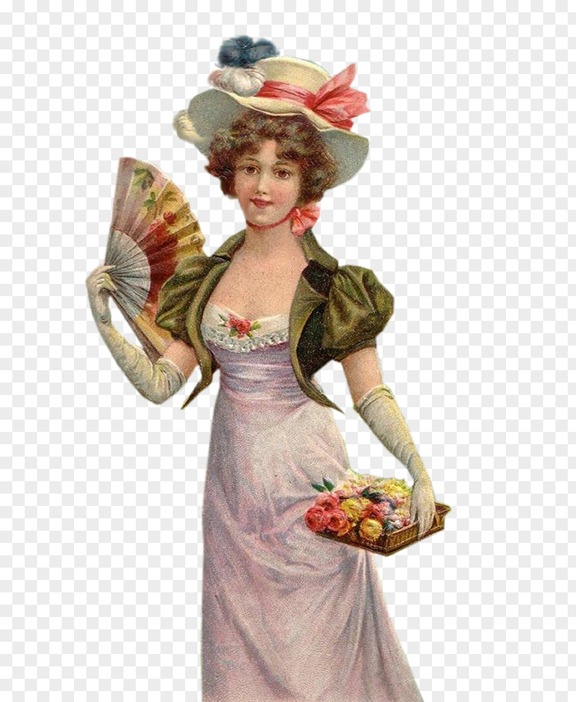 Woman Costume Design Vintage PNG