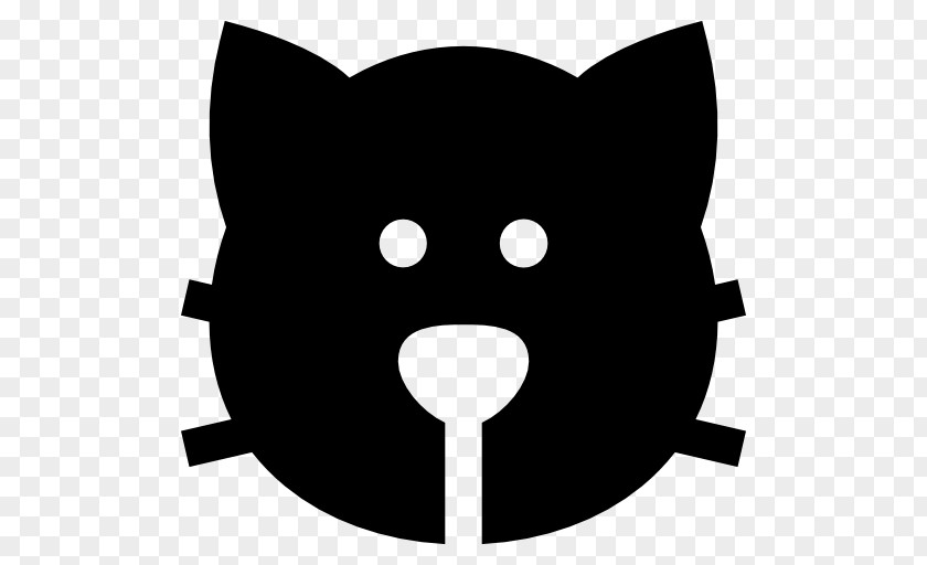 Black And White Cat Smile PNG