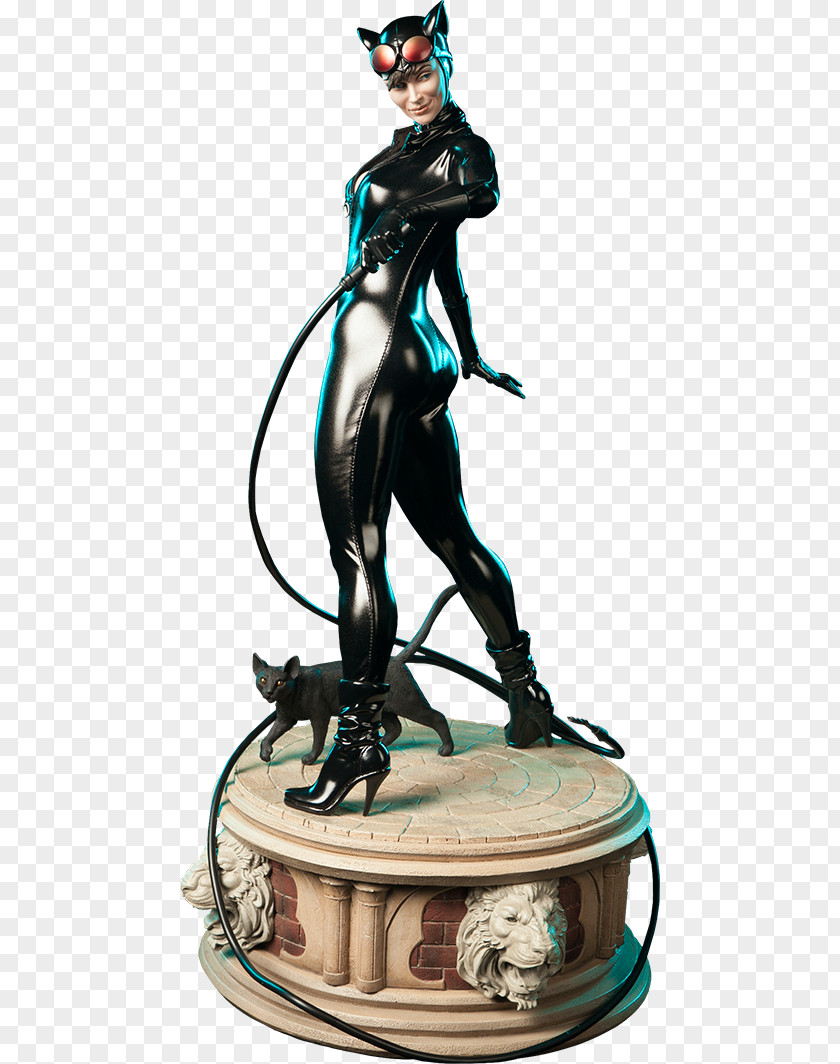 Sideshow Collectibles Catwoman Harley Quinn Batman Statue Figurine PNG
