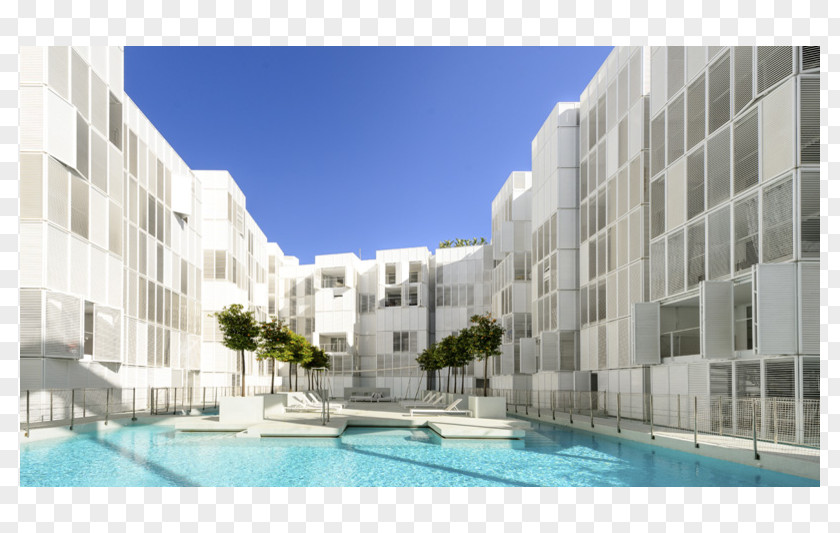 Spain Building Apartment Property Hotel Swimming Pool Residential Area PNG