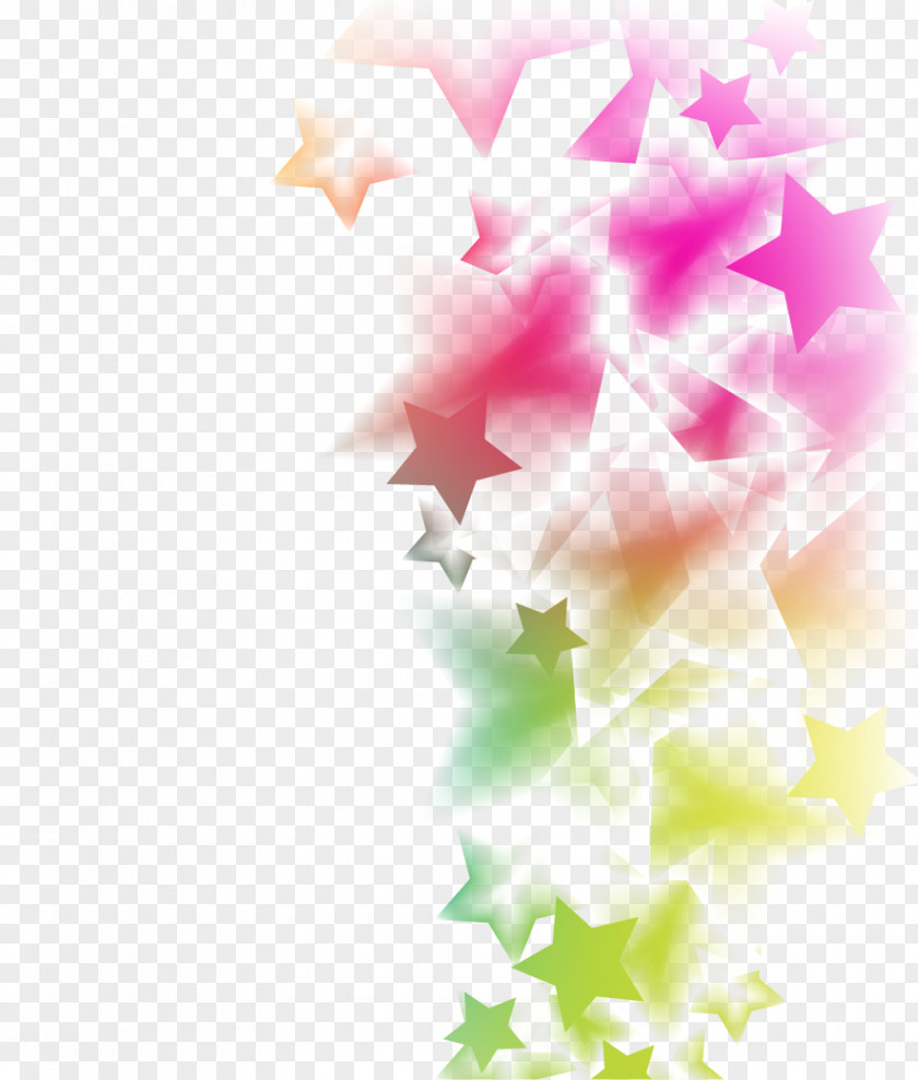 Colorful Stars Download Gratis PNG