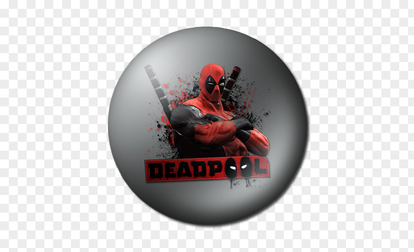 Deadpool Symbol Christmas Ornament PNG