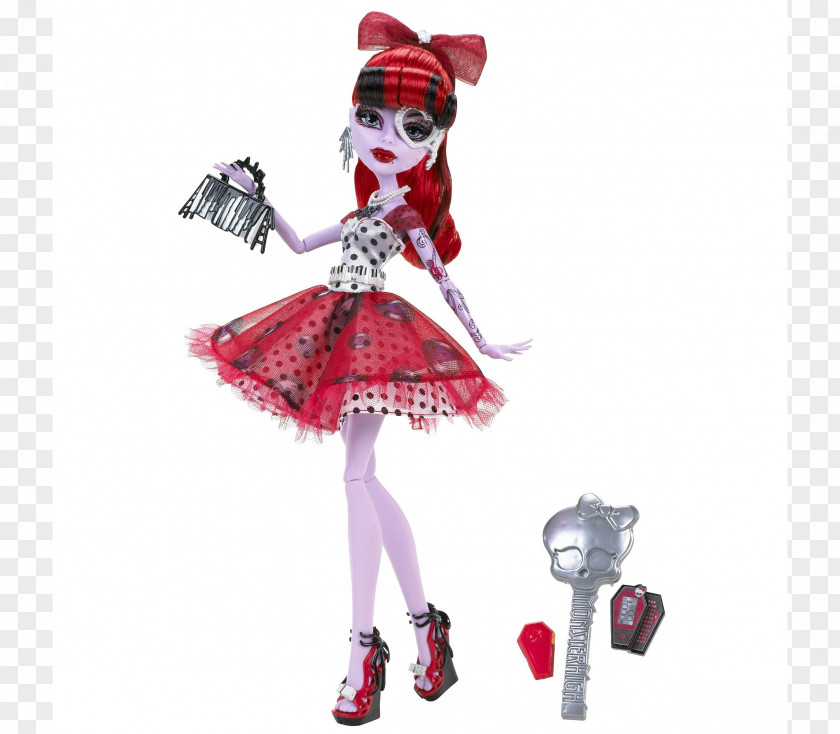 Doll Monster High Dot Dead Gorgeous Lagoona Blue Clawdeen Wolf OOAK PNG